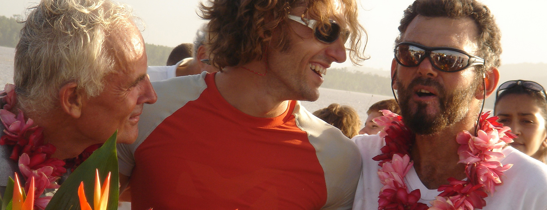 Photo de patrick Ã  l'arrivÃ©e d'une course en bateau
